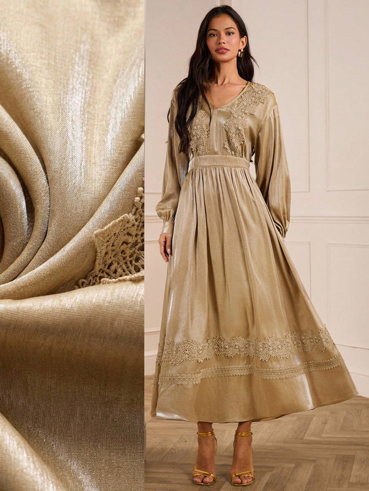 SHEIN maxi ruha, khaki