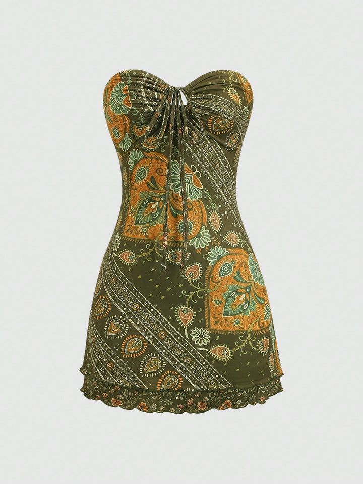 Rochie scurtă SHEIN, verde