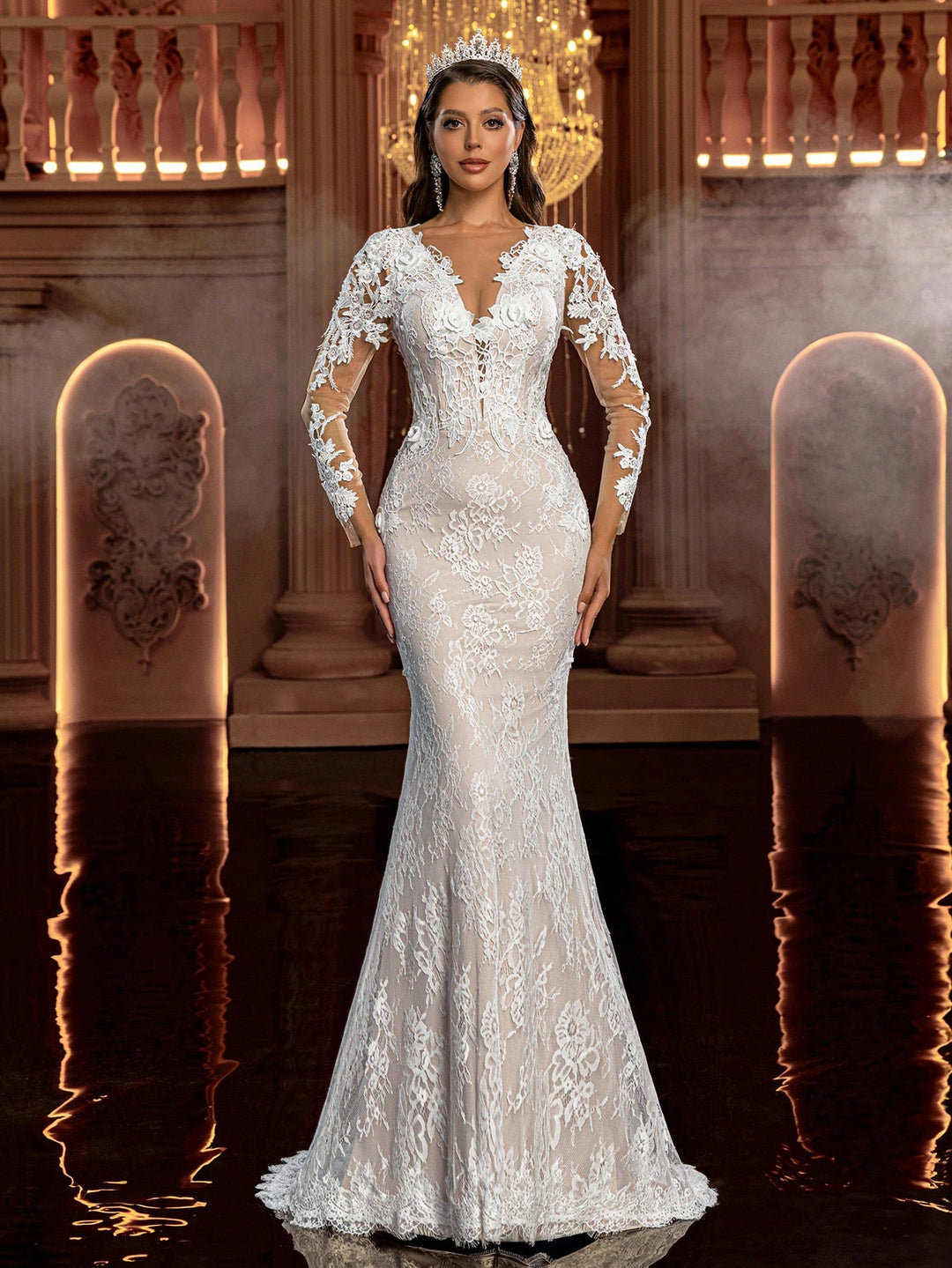 Rochie de mireasă SHEIN, alb