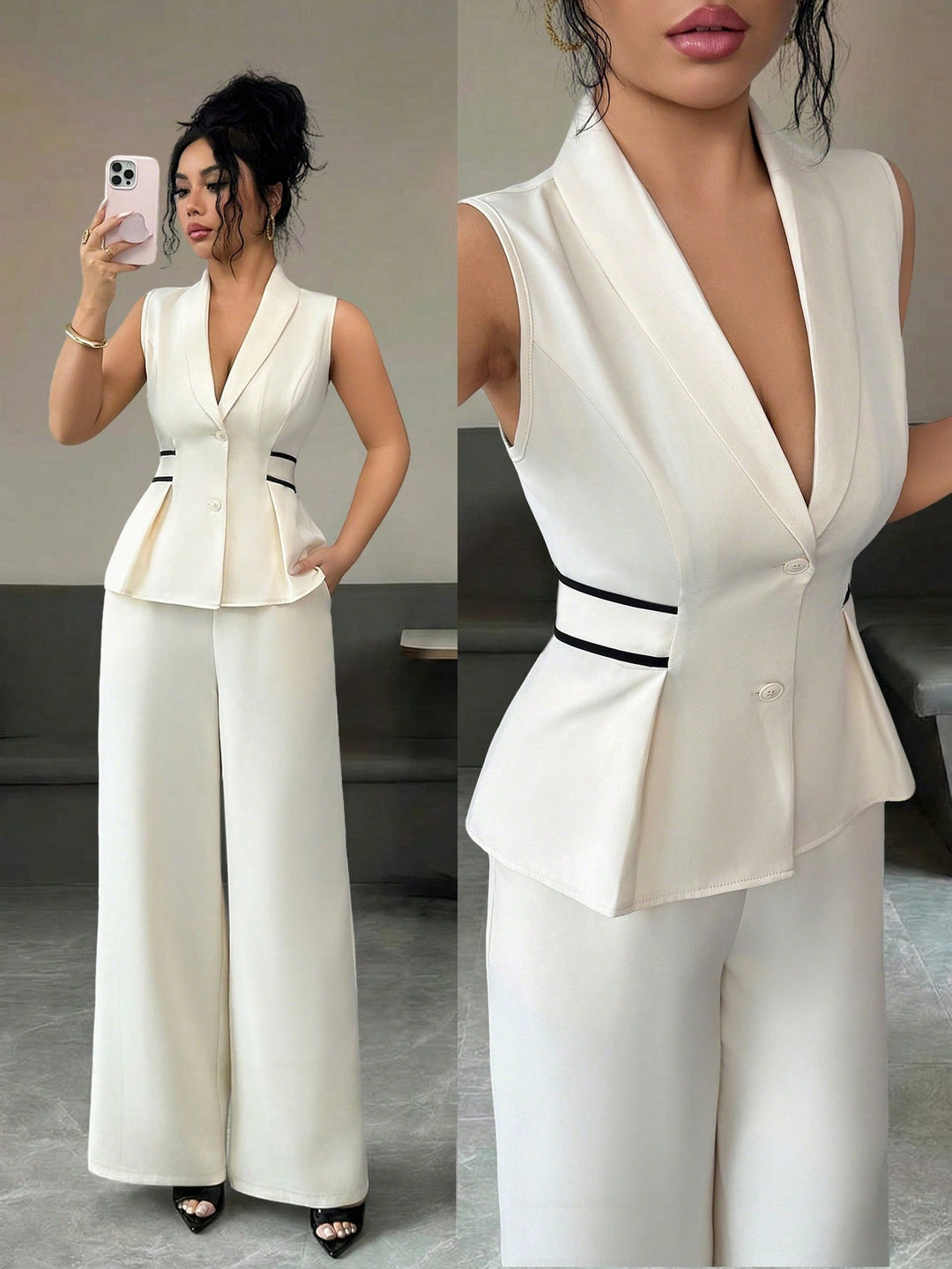 SHEIN együttes, bézs