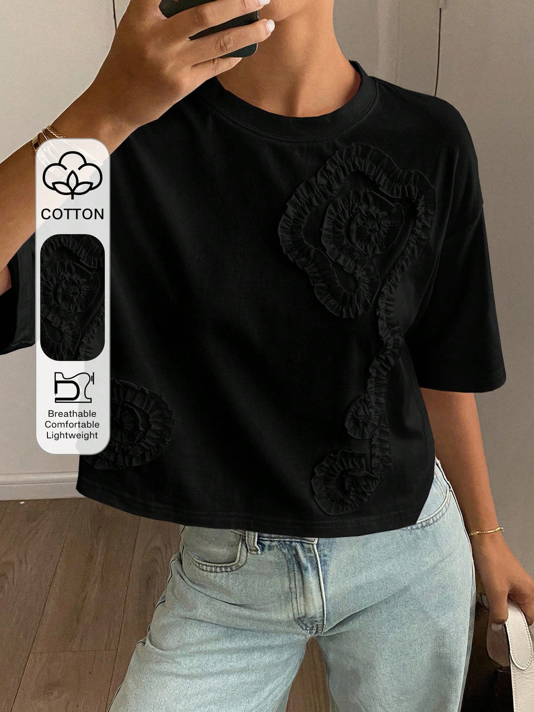 Tricou SHEIN, negru