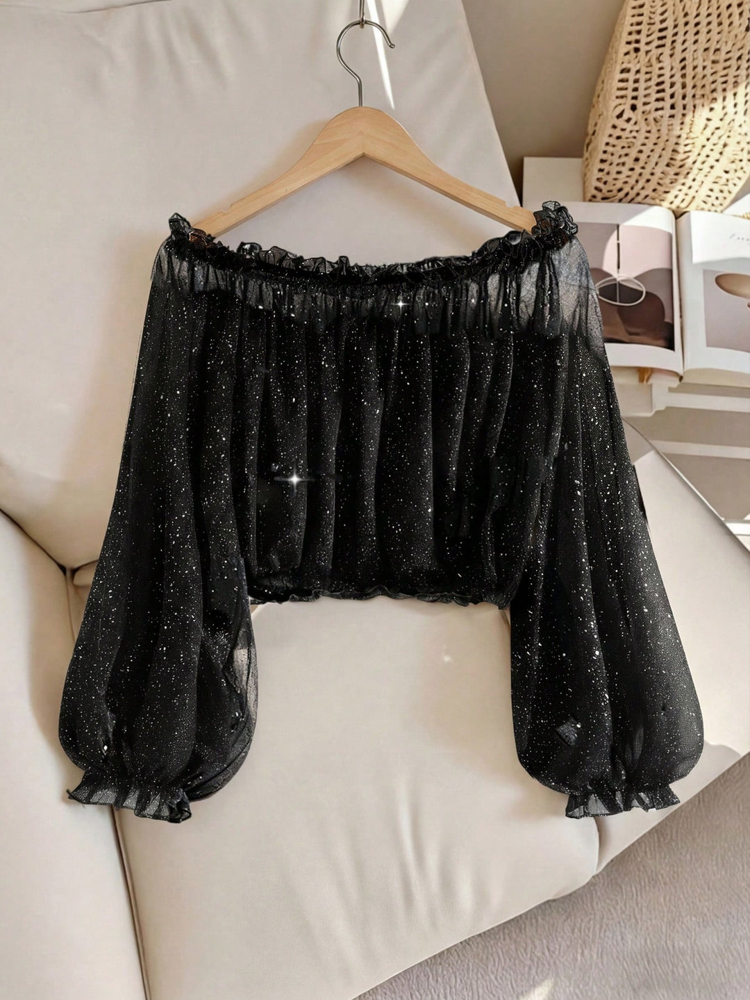 SHEIN blúz, fekete
