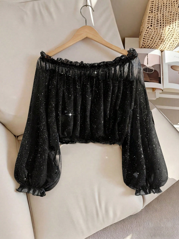 SHEIN blúz, fekete
