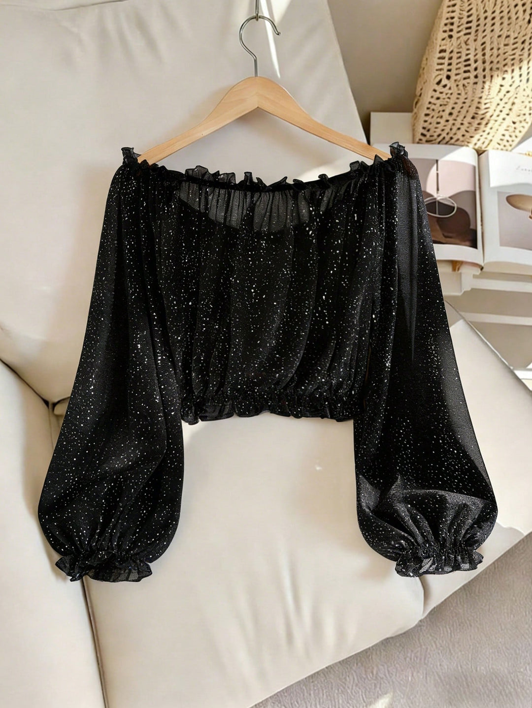 SHEIN blúz, fekete