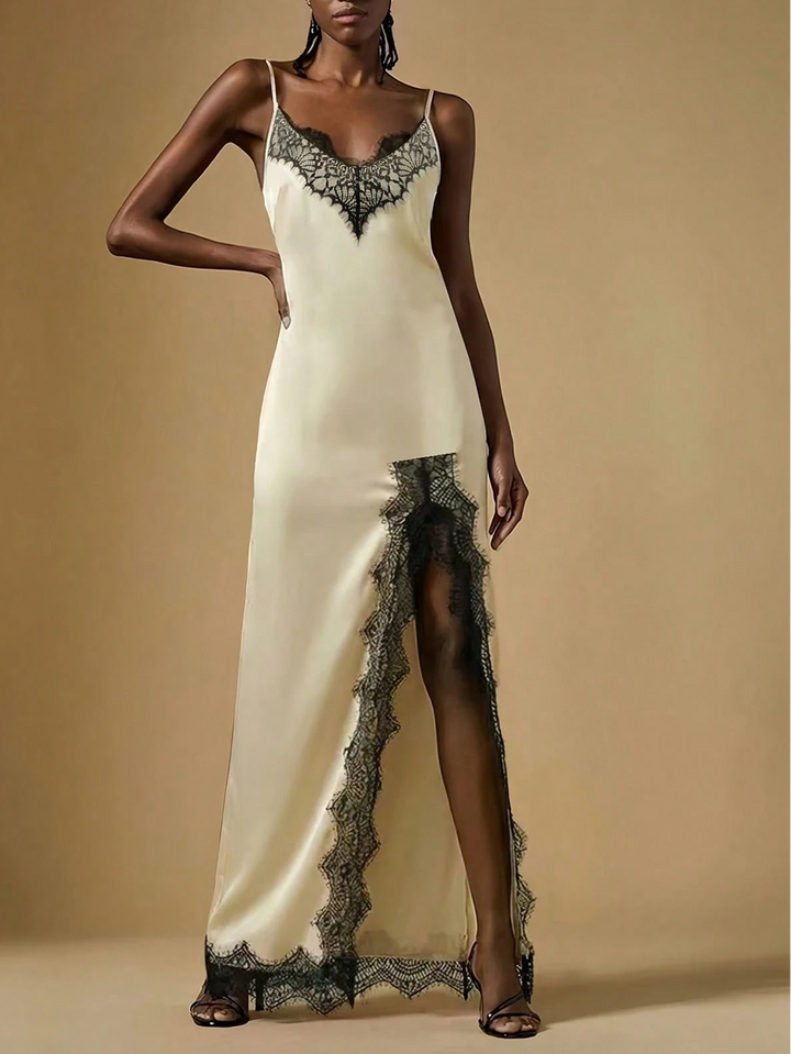 Rochie maxi SHEIN, crem