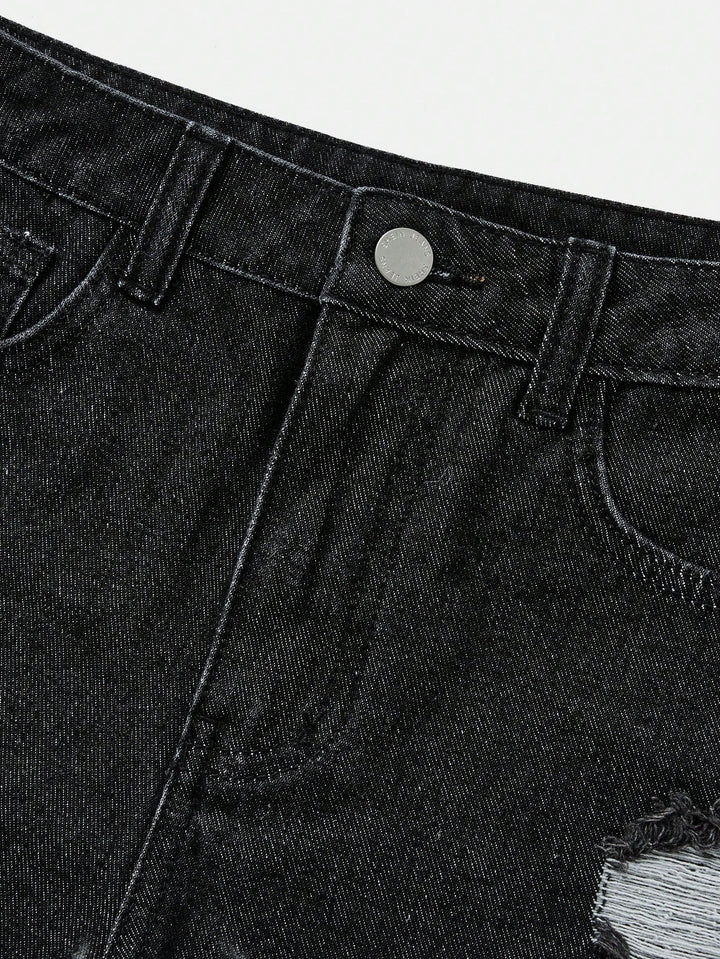Pantaloni scurți SHEIN, negru