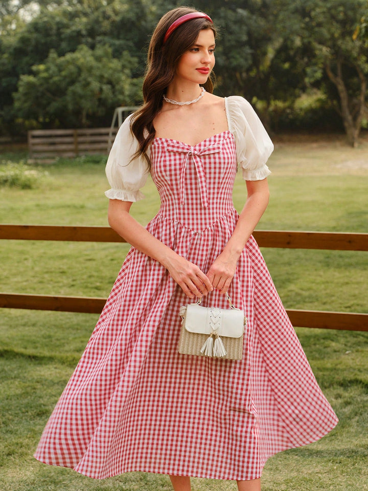 SHEIN maxi ruha, piros
