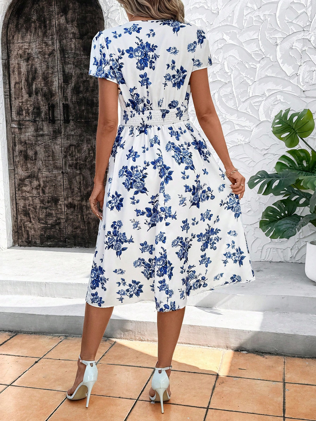 Rochie midi SHEIN, albastru