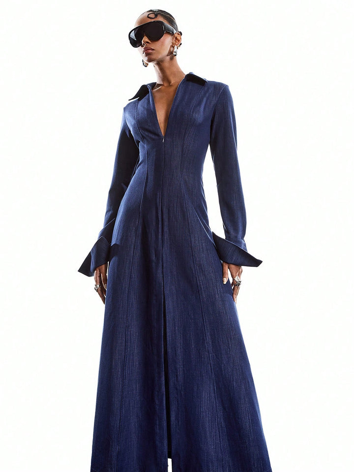 Rochie maxi SHEIN, albastru