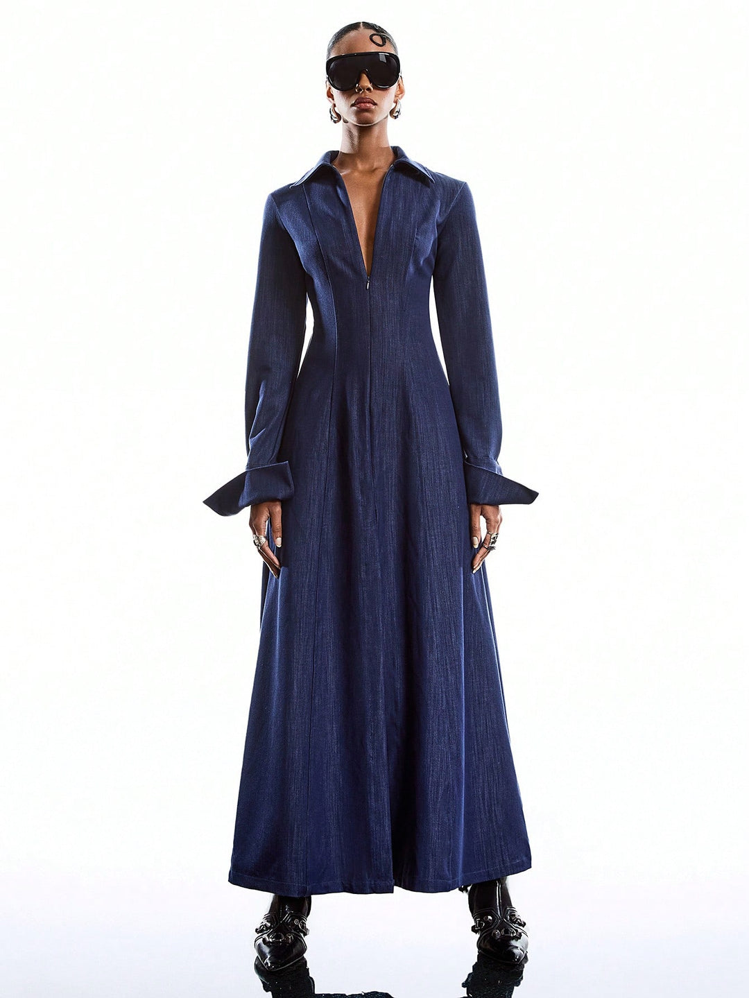 Rochie maxi SHEIN, albastru