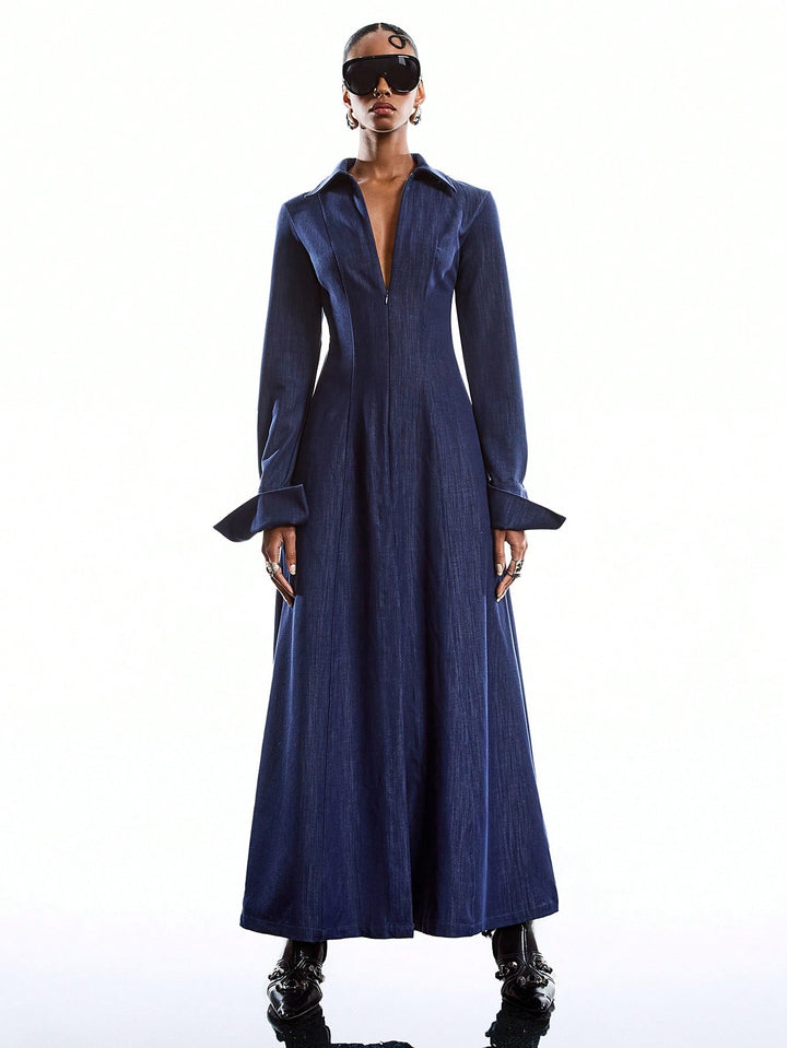 Rochie maxi SHEIN, albastru