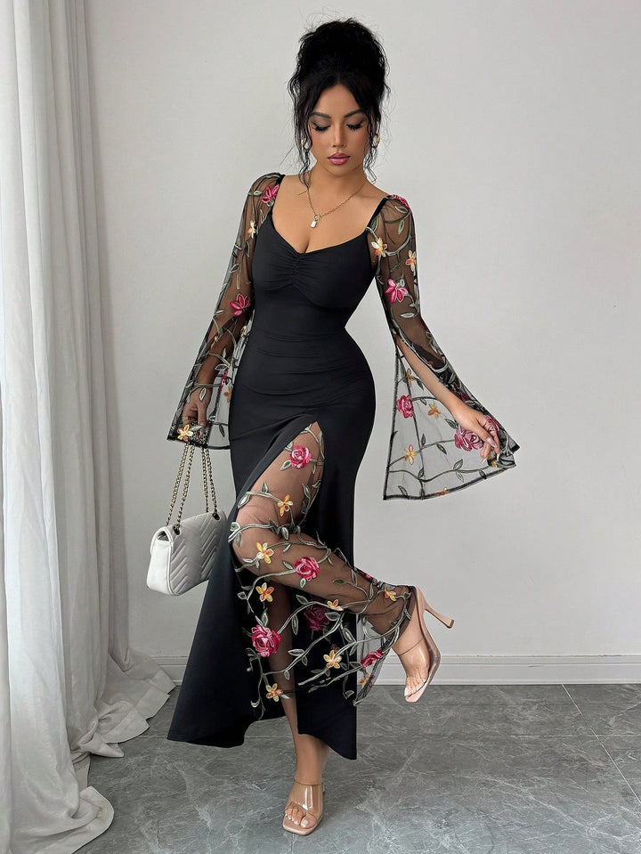 Rochie maxi SHEIN, mix culori