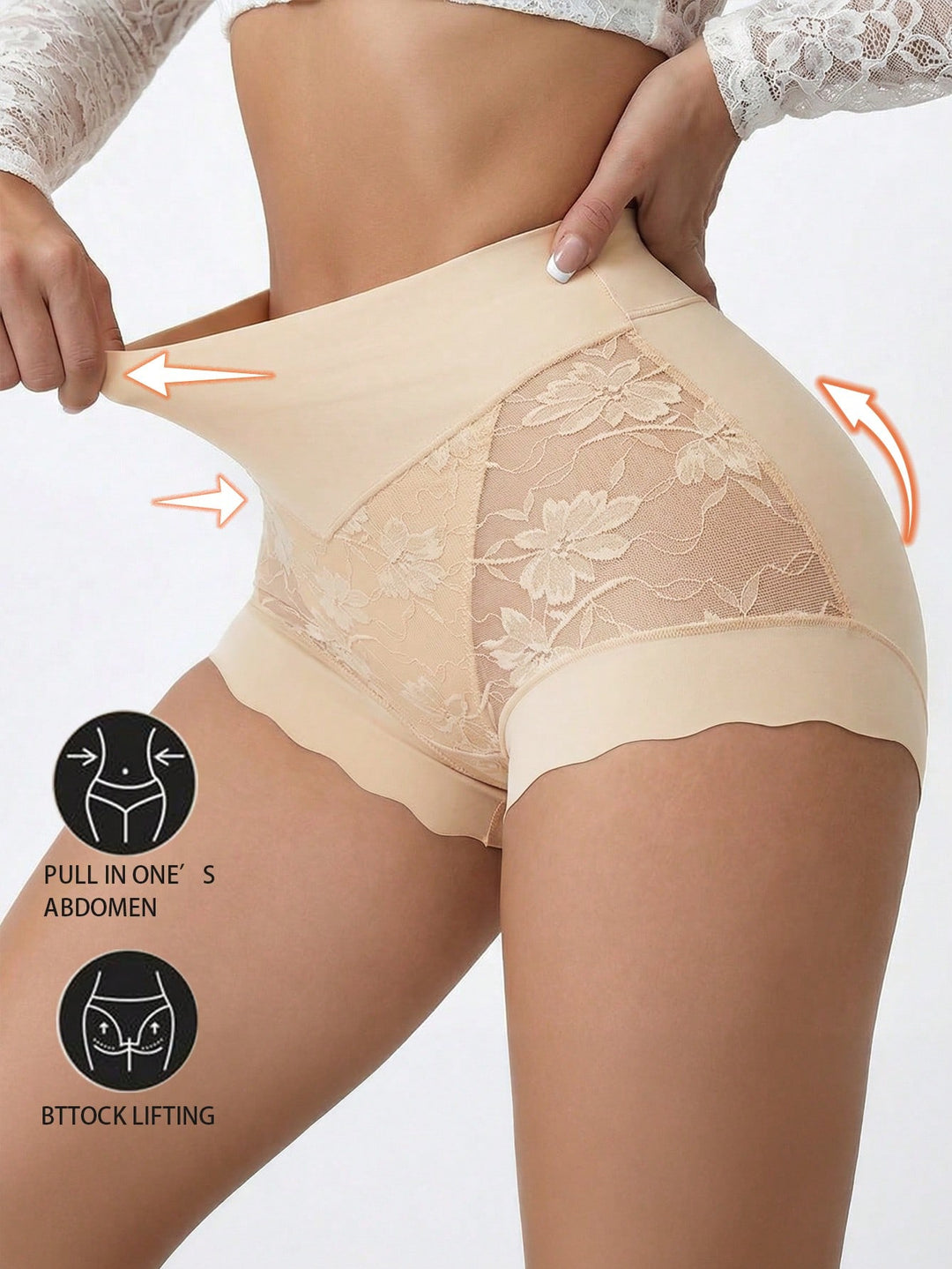 Lenjerie modelatoare SHEIN, crem