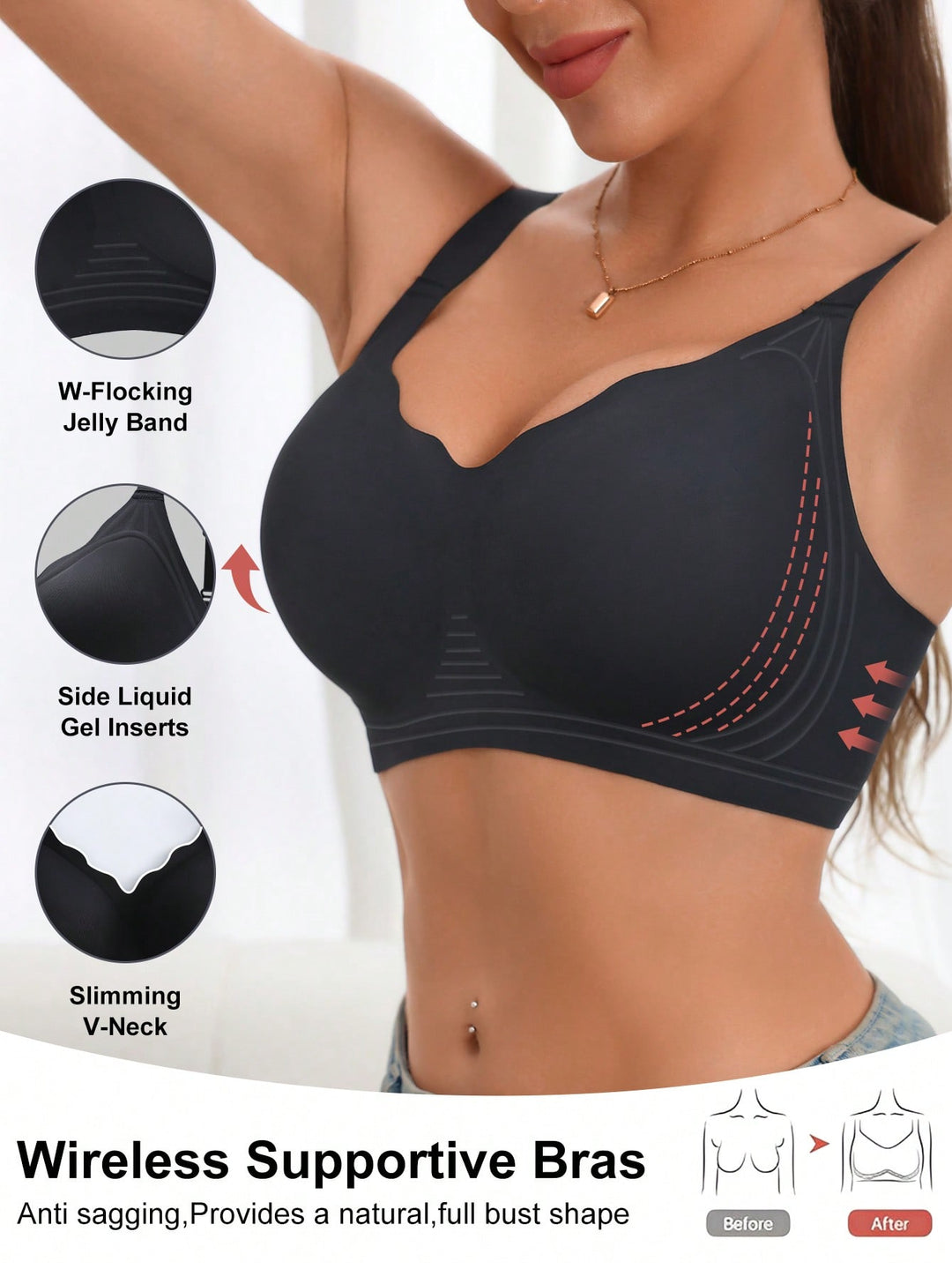 Sutien SHEIN, negru