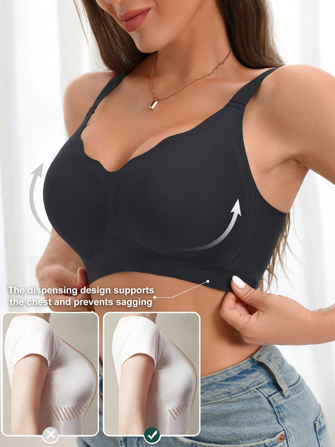 Sutien SHEIN, negru