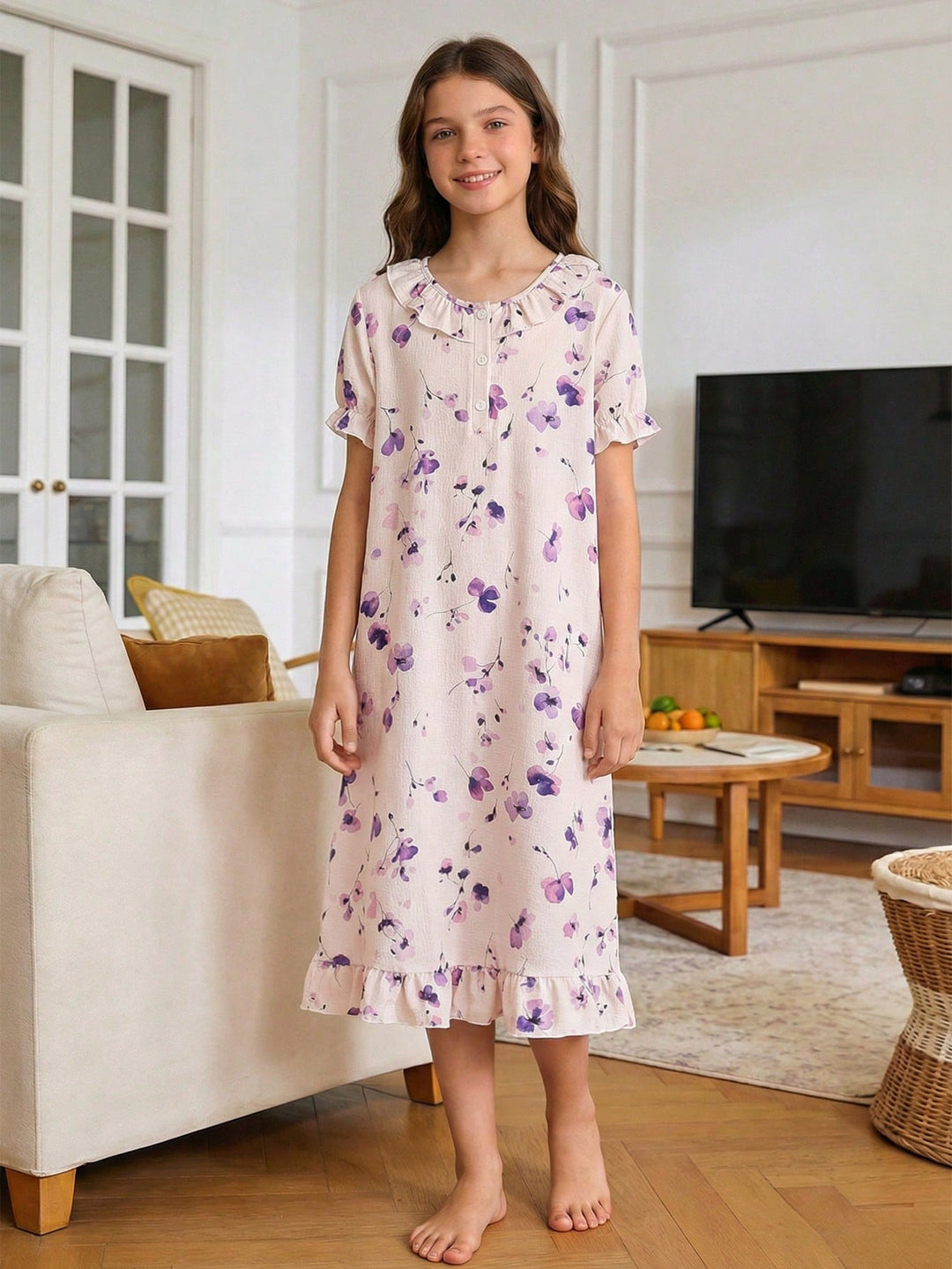Rochie de noapte SHEIN, roz