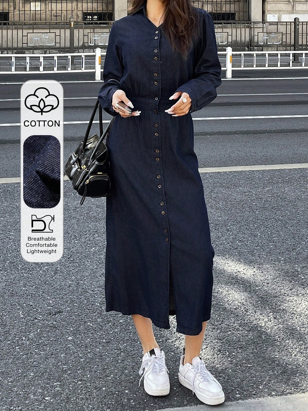 SHEIN Maxi ruha, kék