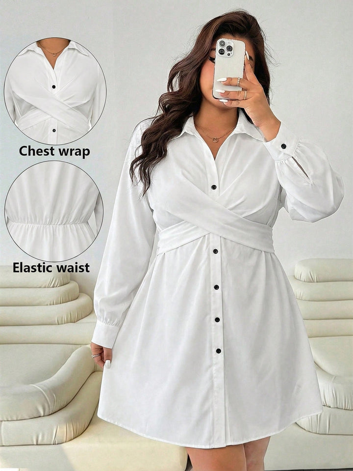 Rochie mini SHEIN, alb