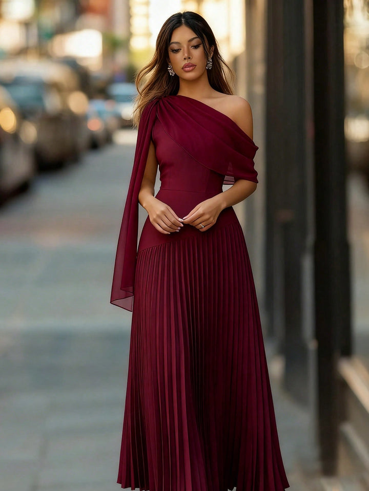 Rochie maxi SHEIN, vișiniu