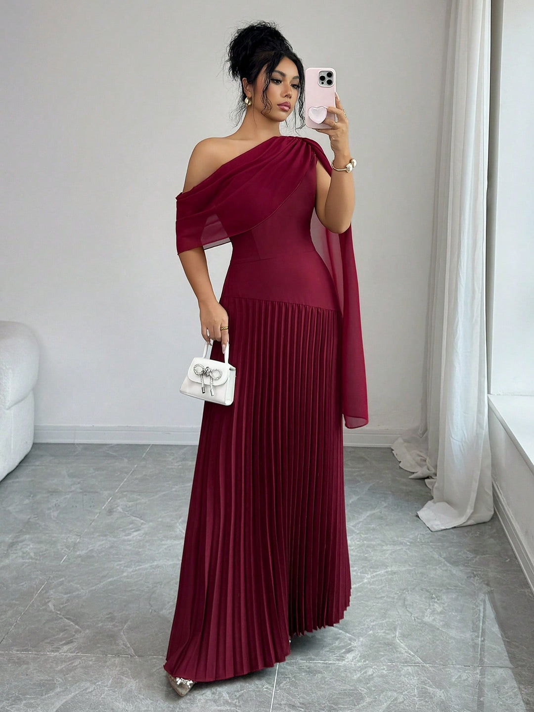 Rochie maxi SHEIN, vișiniu