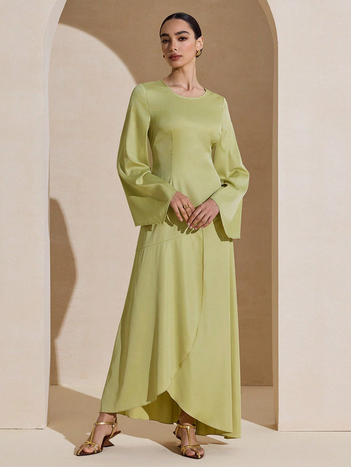 Rochie maxi SHEIN, verde