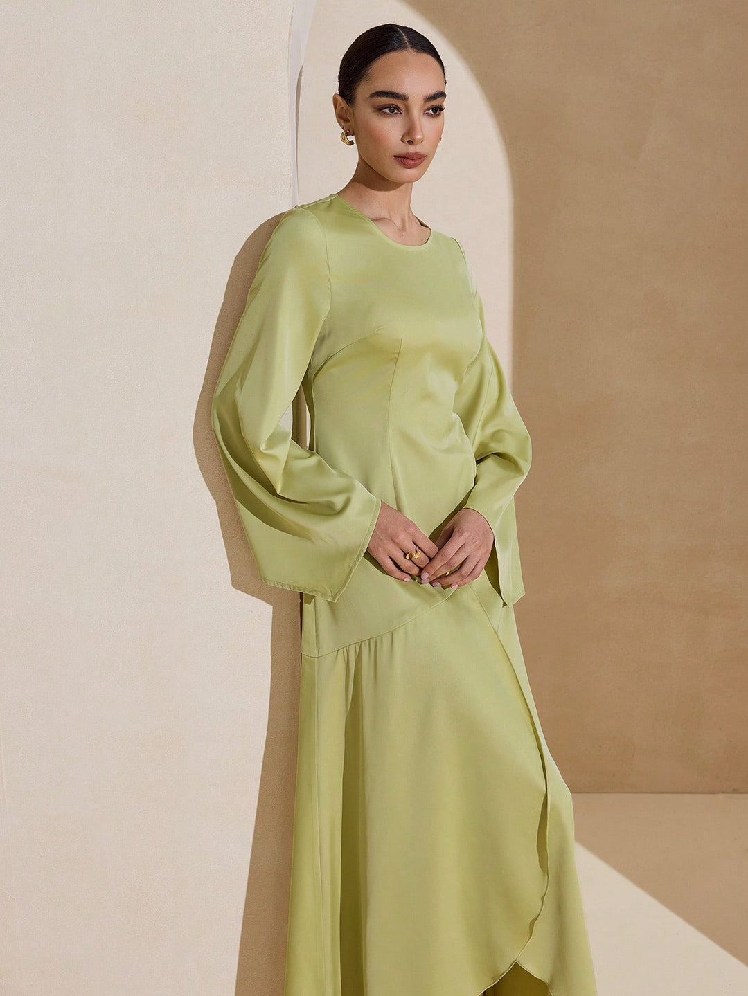 Rochie maxi SHEIN, verde
