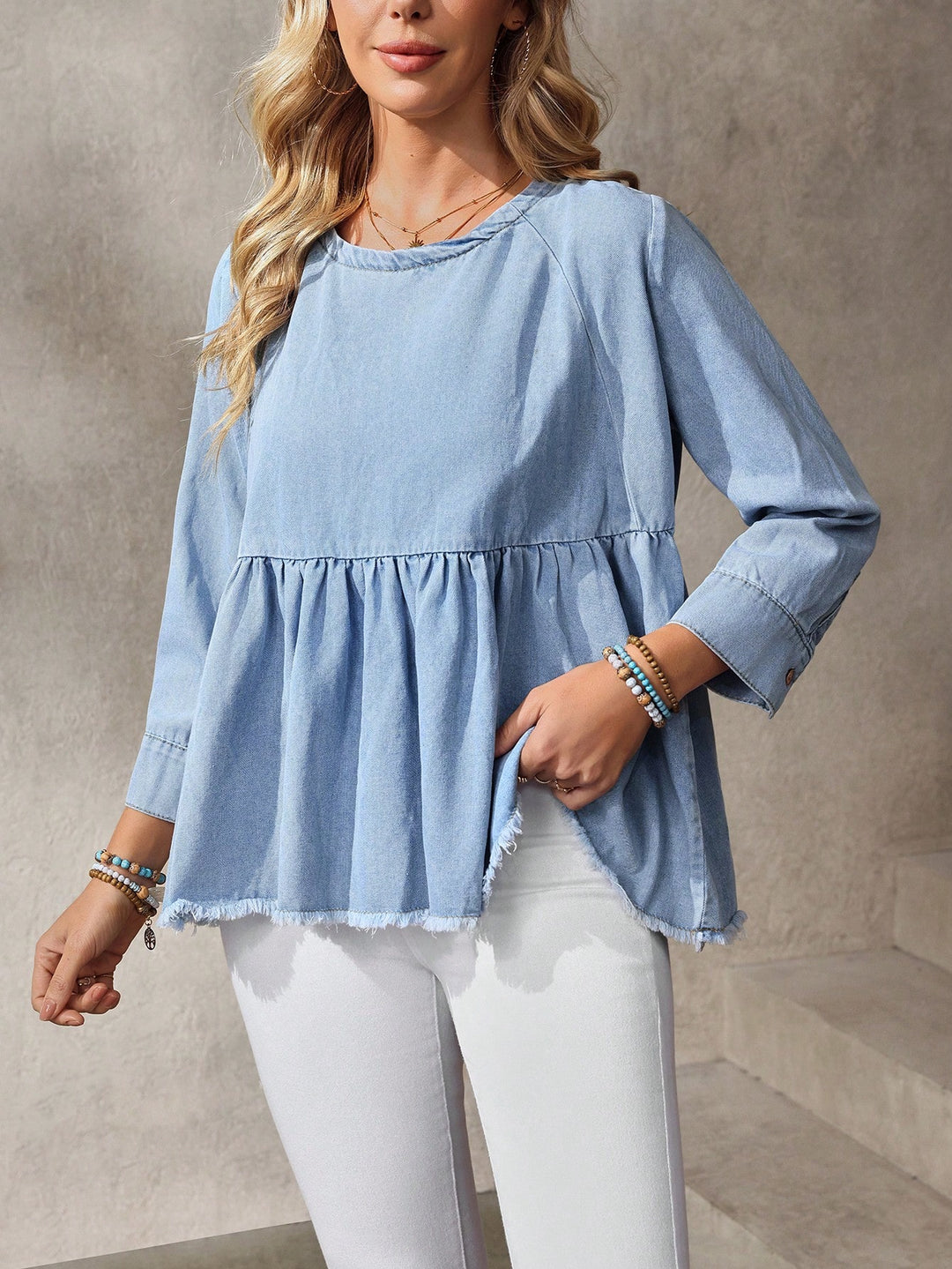 Top SHEIN, albastru