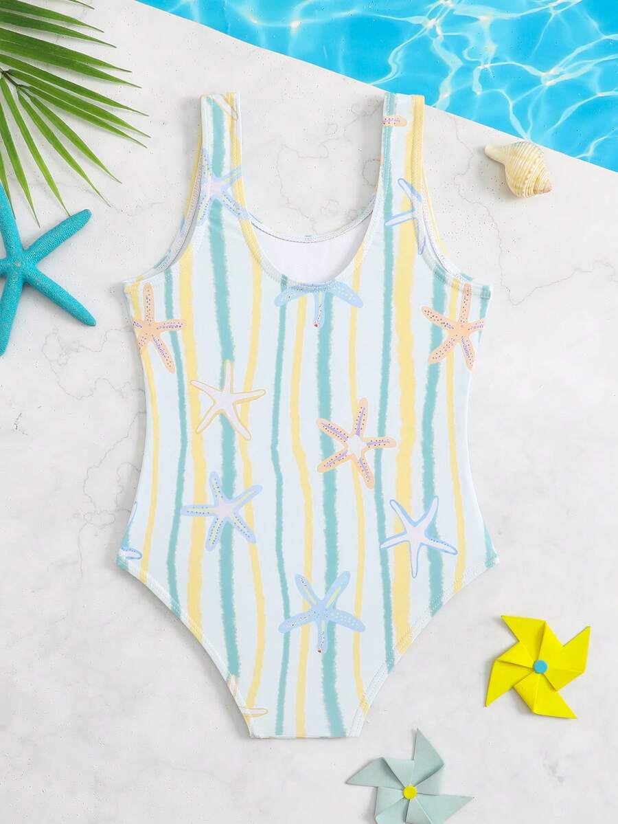 Costum de baie întreg SHEIN, mix culori