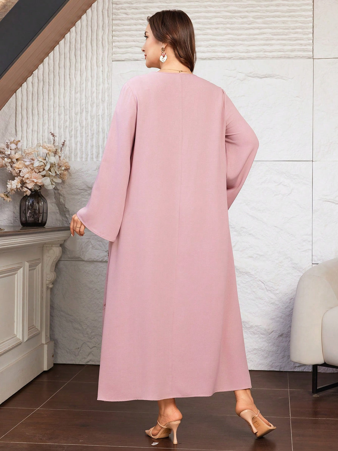 SHEIN Maxi ruha, rózsaszín