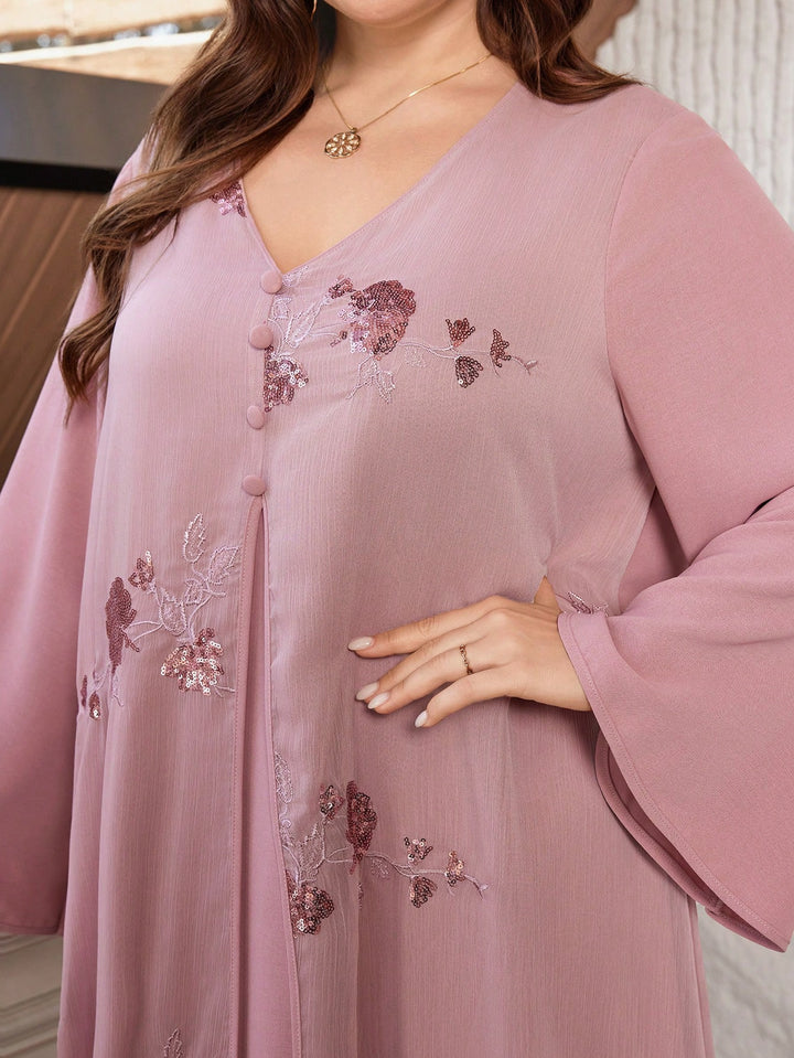 SHEIN Maxi ruha, rózsaszín