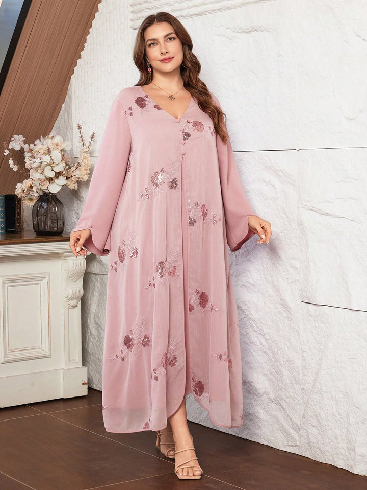 SHEIN Maxi ruha, rózsaszín