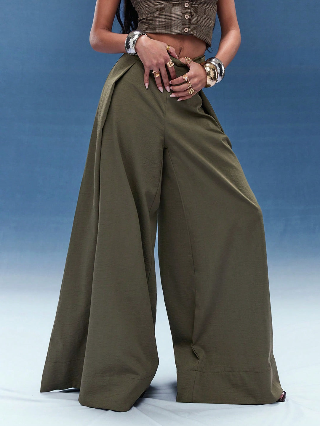 Pantaloni SHEIN, kaki