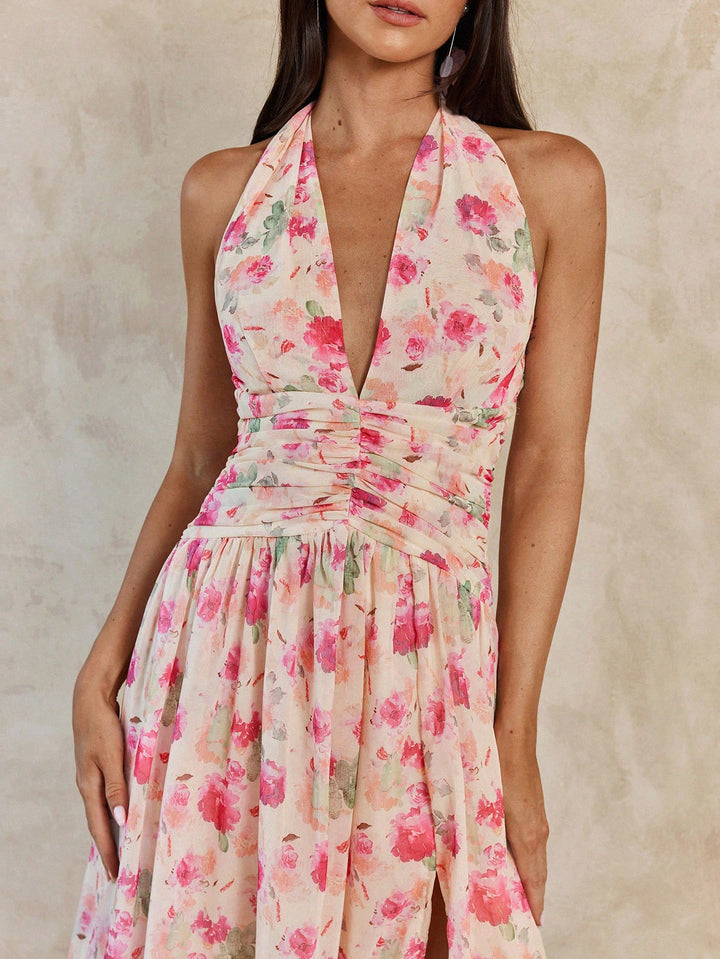 Rochie maxi SHEIN, roz