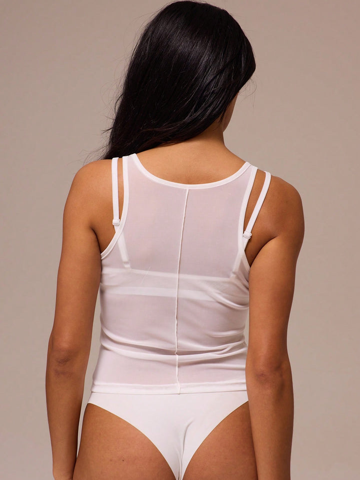 Fehér SHEIN top
