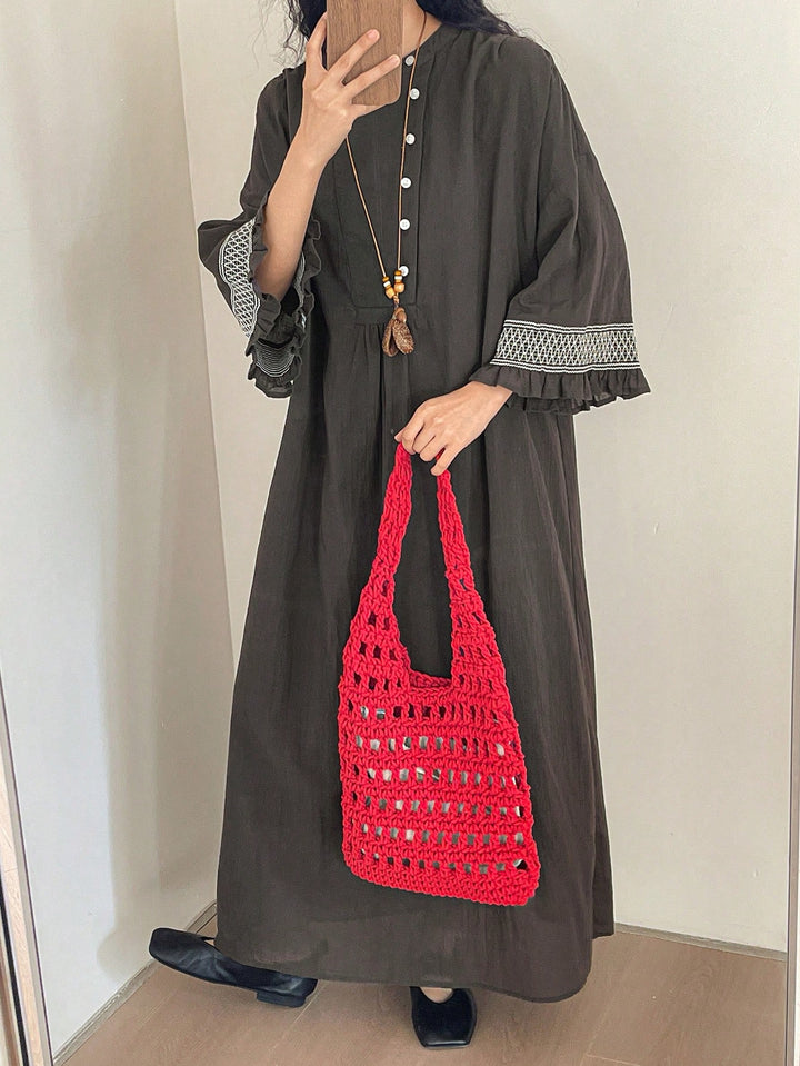 Rochie maxi SHEIN, gri