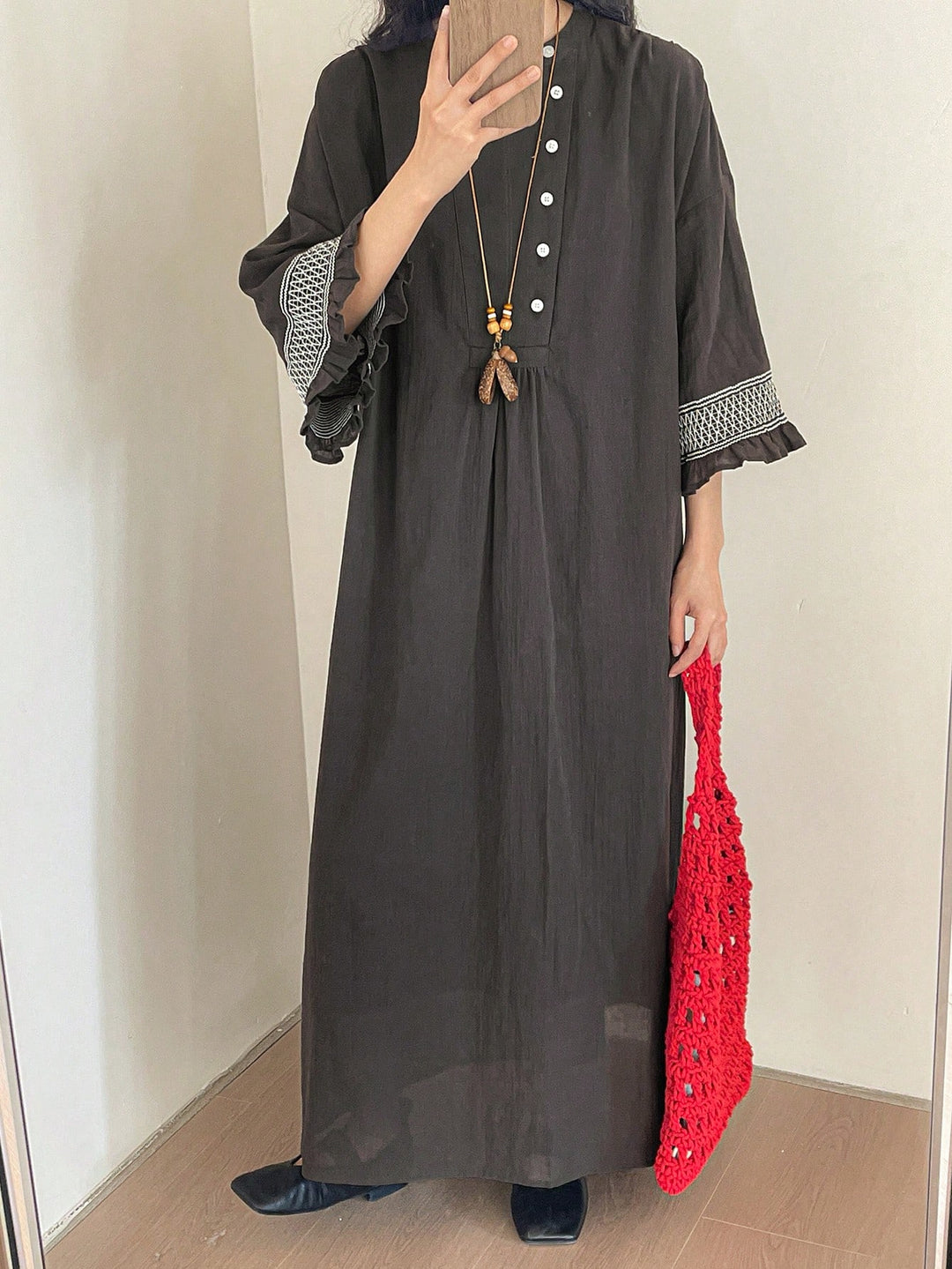 Rochie maxi SHEIN, gri
