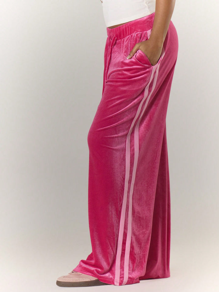 Pantaloni SHEIN, roz