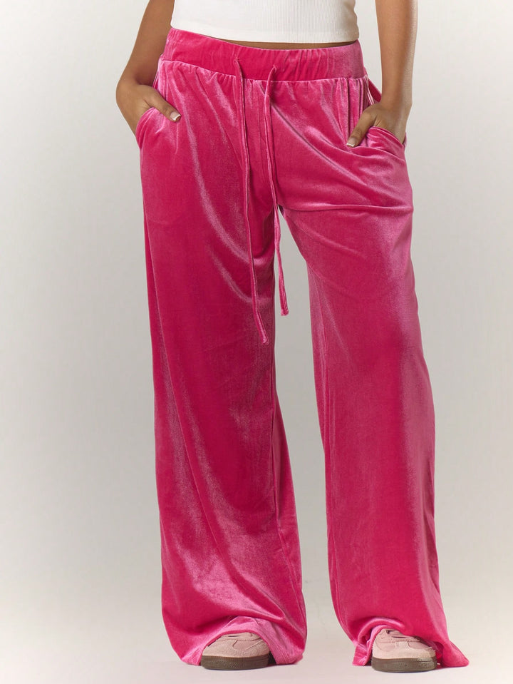 Pantaloni SHEIN, roz