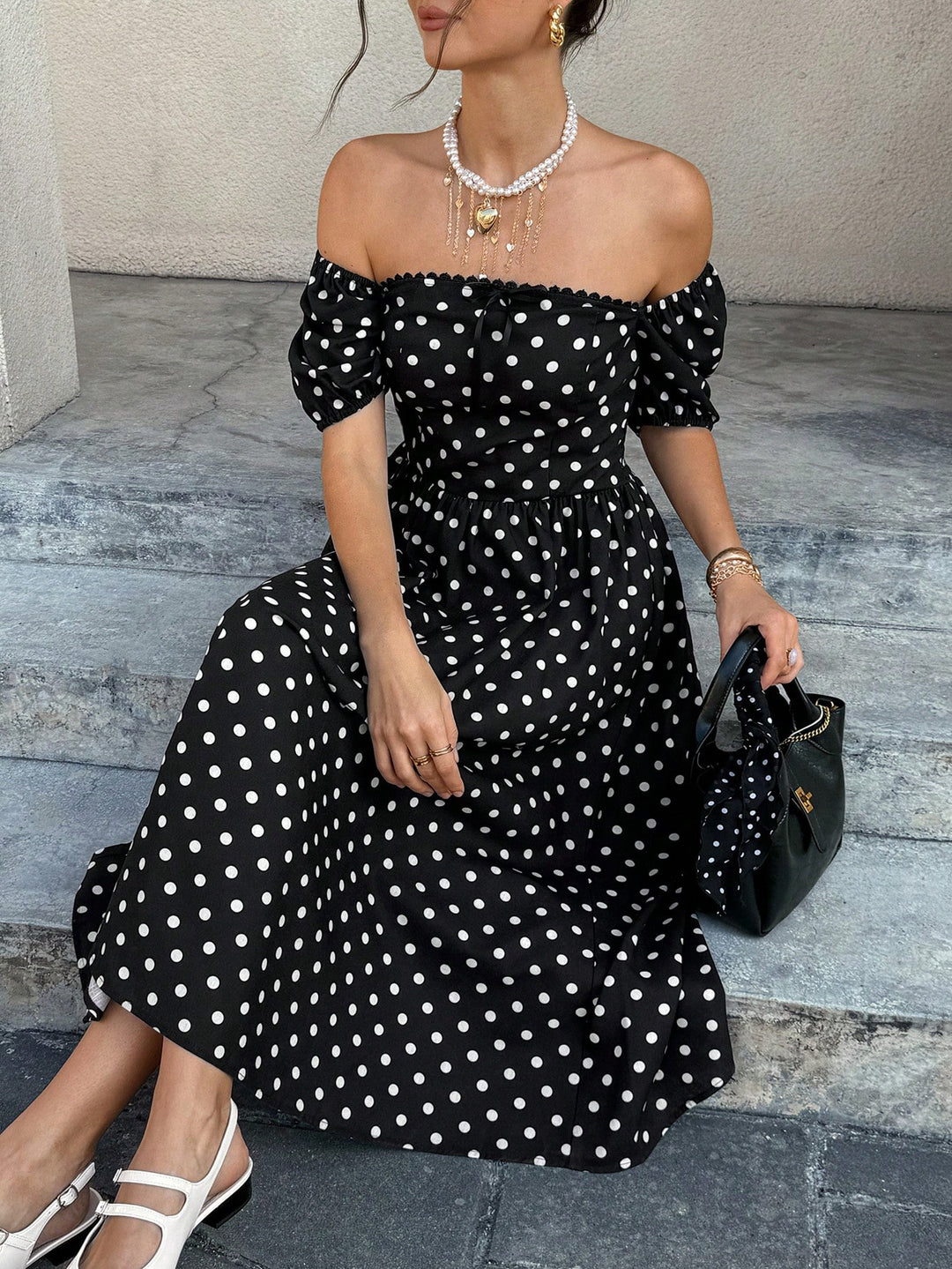 Rochie maxi SHEIN, negru