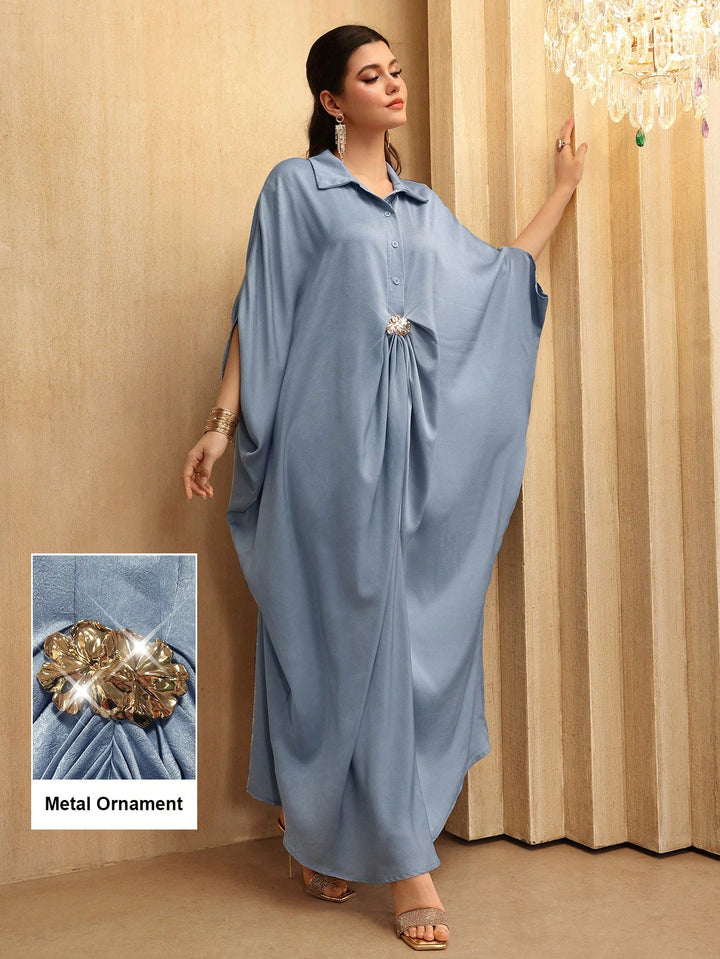 Set caftan și jalabiya SHEIN, albastru