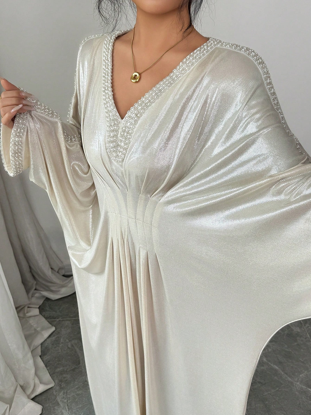 Rochie maxi SHEIN, alb