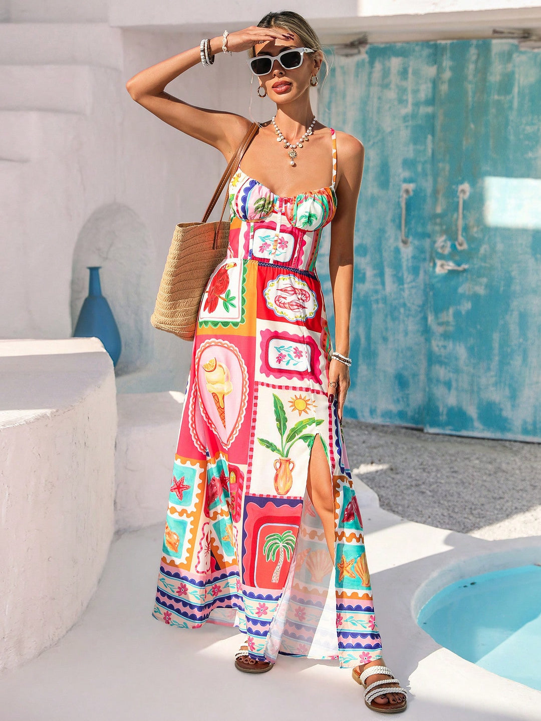 Rochie maxi SHEIN, galben
