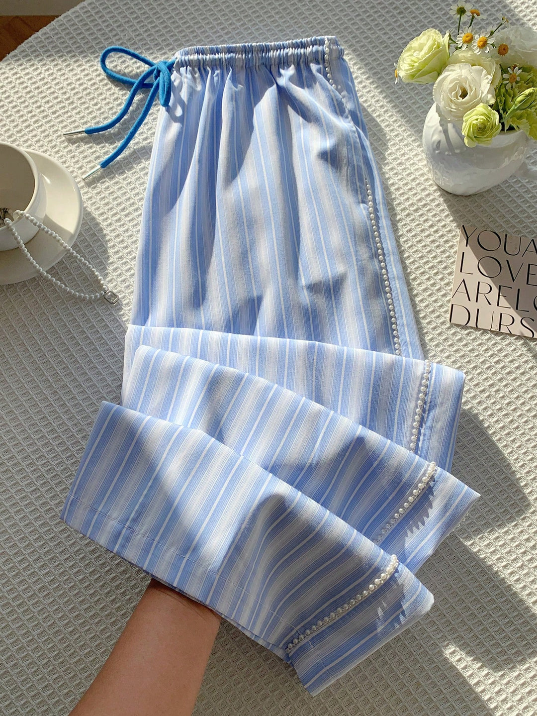 Pantaloni SHEIN, albastru