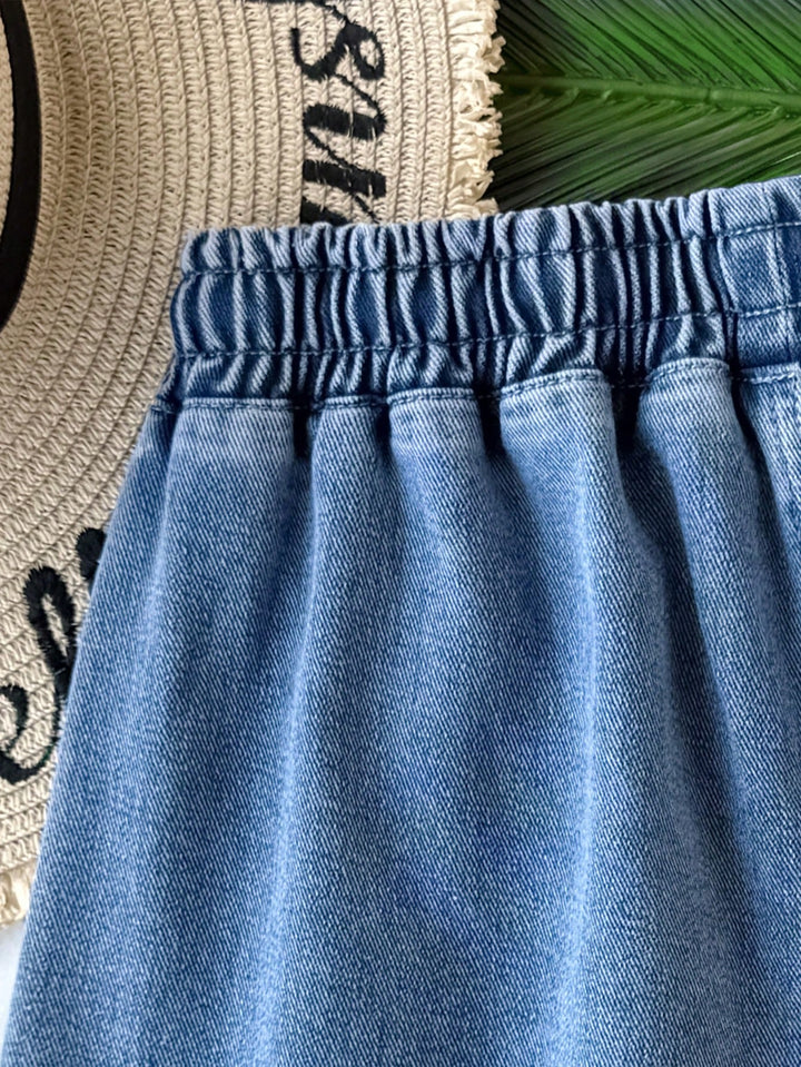 Pantaloni scurți SHEIN, albastru