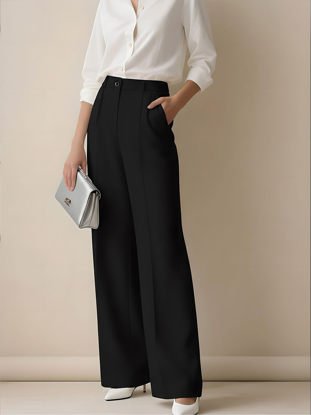 Pantalon SHEIN, negru