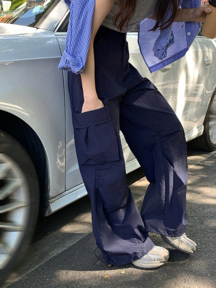 Pantaloni SHEIN, albastru