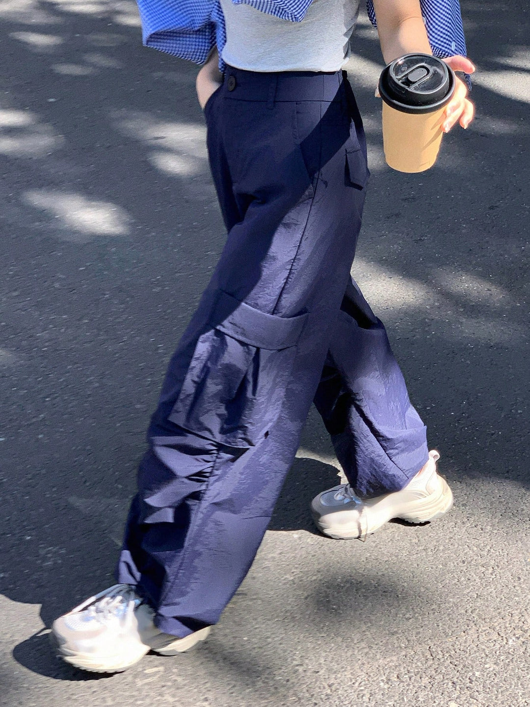 Pantaloni SHEIN, albastru