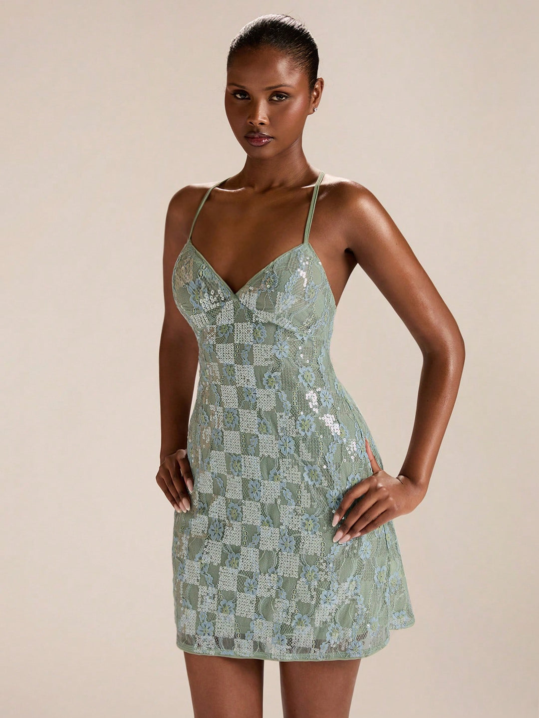 Rochie mini SHEIN, verde