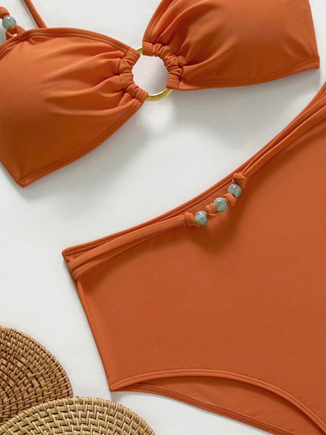Set bikini SHEIN, portocaliu