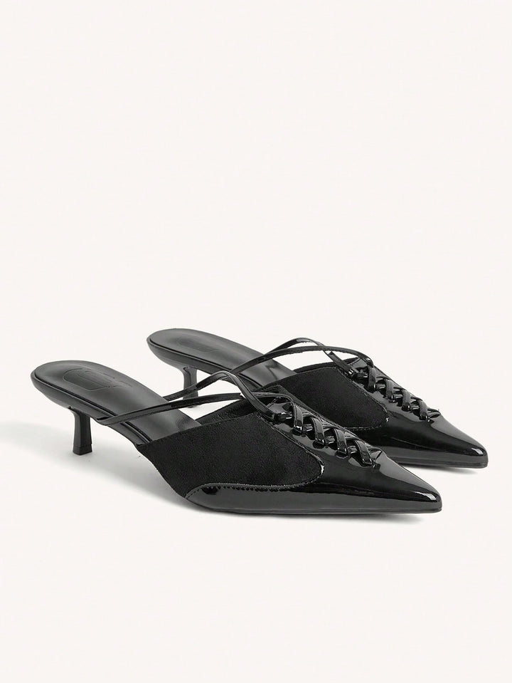 Pantofi cu toc SHEIN, negru